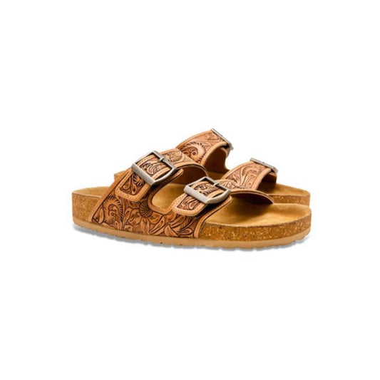 Bambi Tooled Sandals