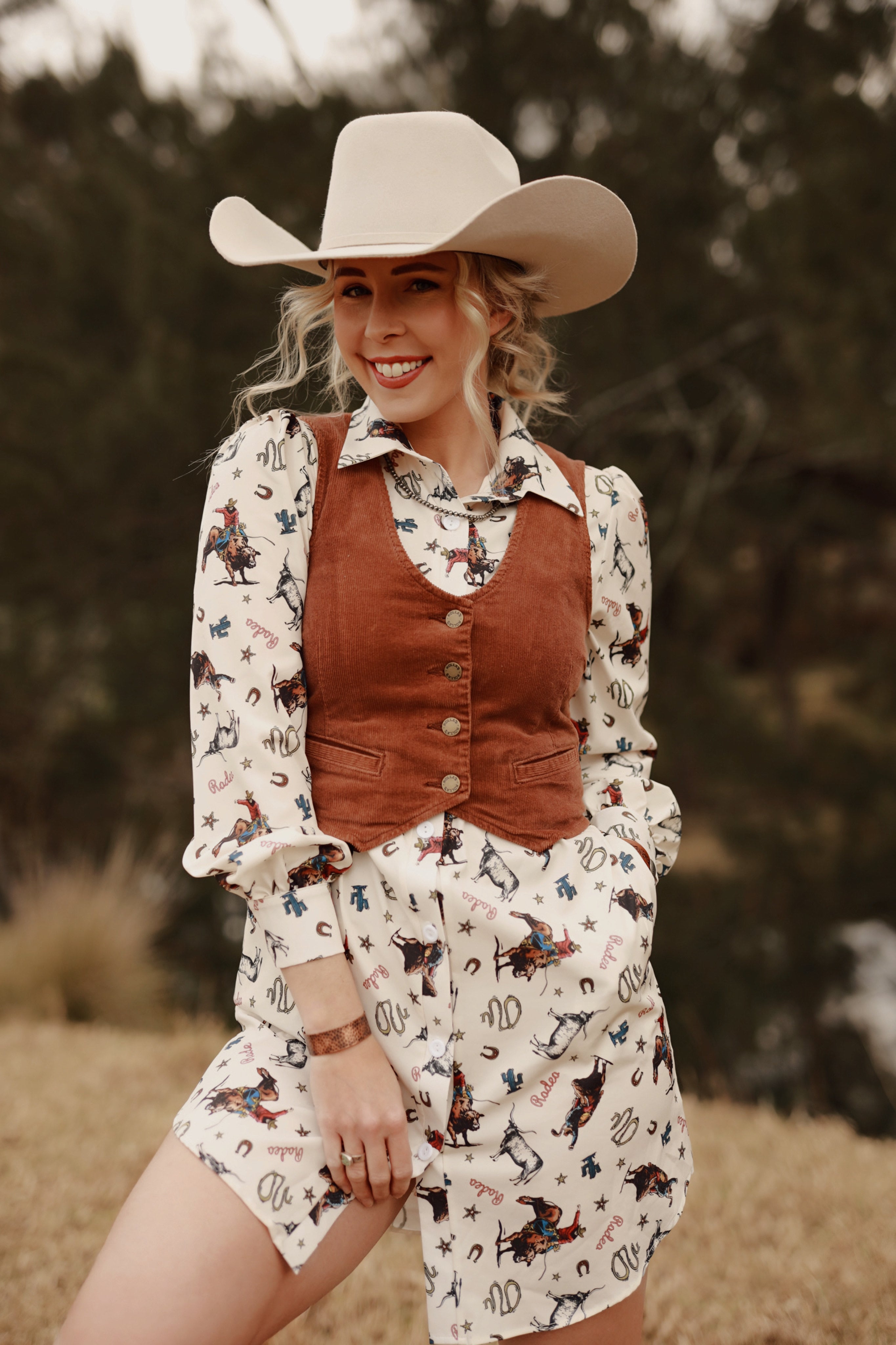 Cowboy hot sale shirt dress